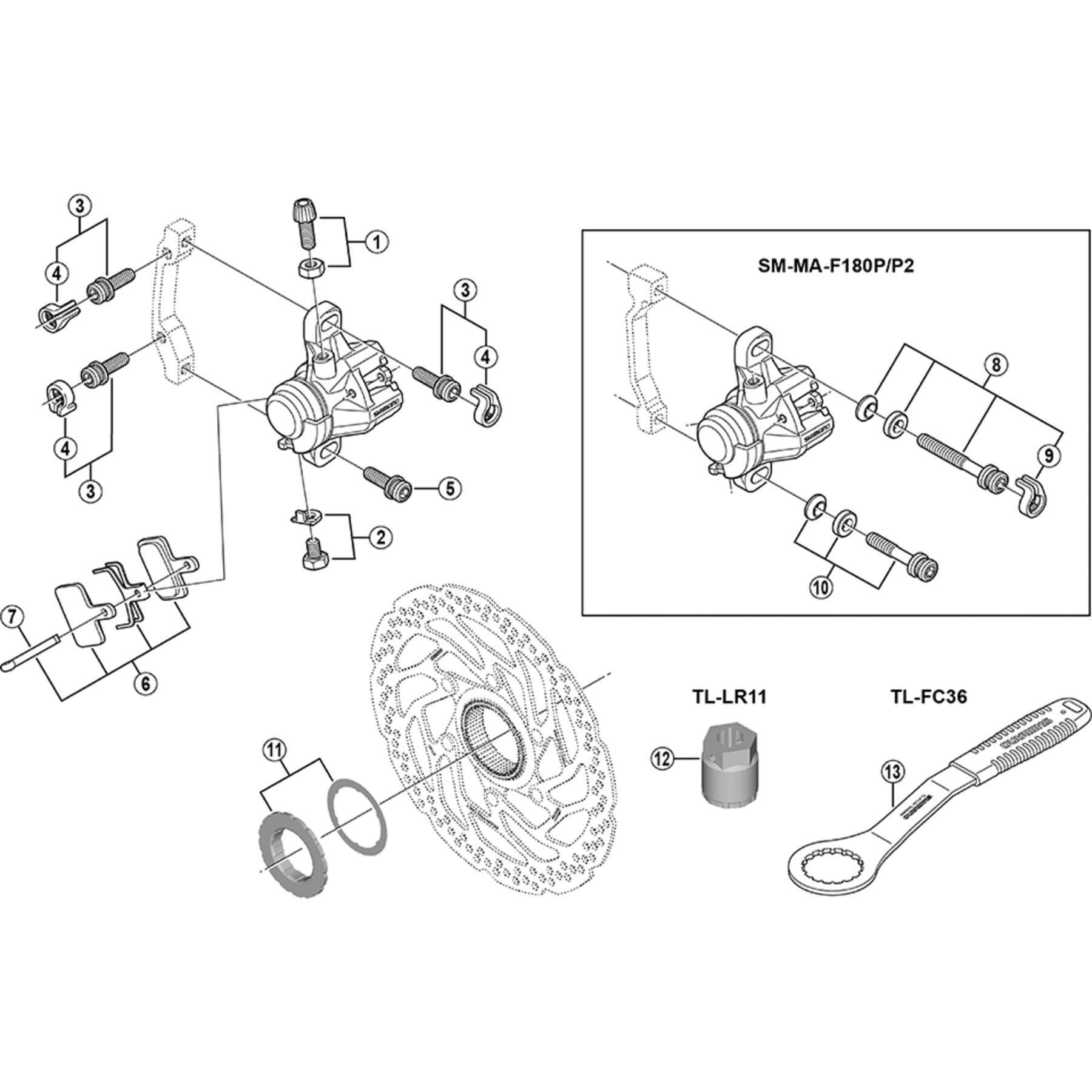 Shimano Spares BR-M525 Split pin