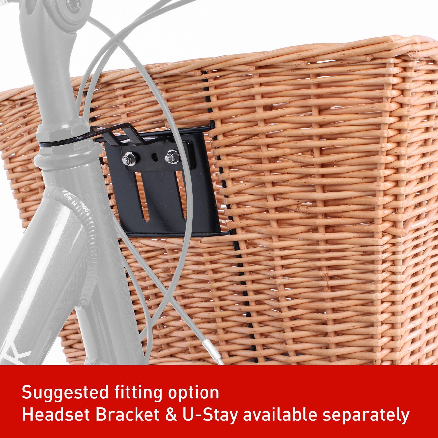 Bike basket bracket best sale