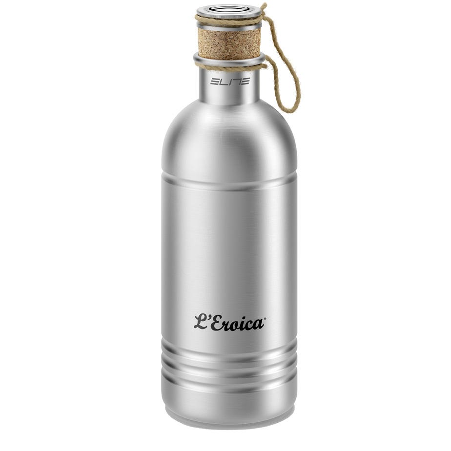 Elite Eroica aluminium bottle with cork stopper 600 ml