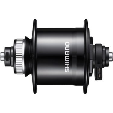 DH-UR700-3D Dynamo hub, 6v 3w, for Centre-Lock disc, 32h, 100 mm Q/R, black