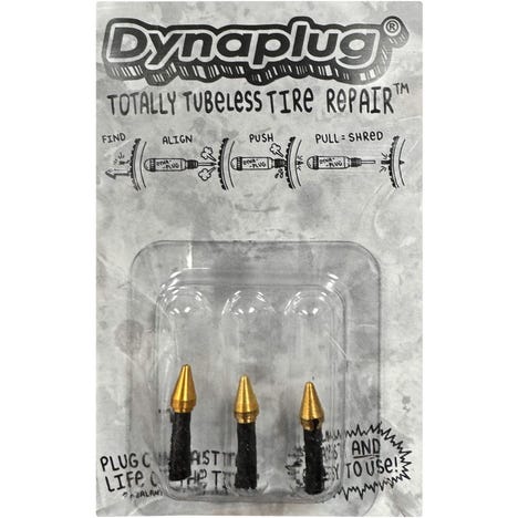 Dynaplug Soft Nose Tip plugs for bicycle, 3 plugs