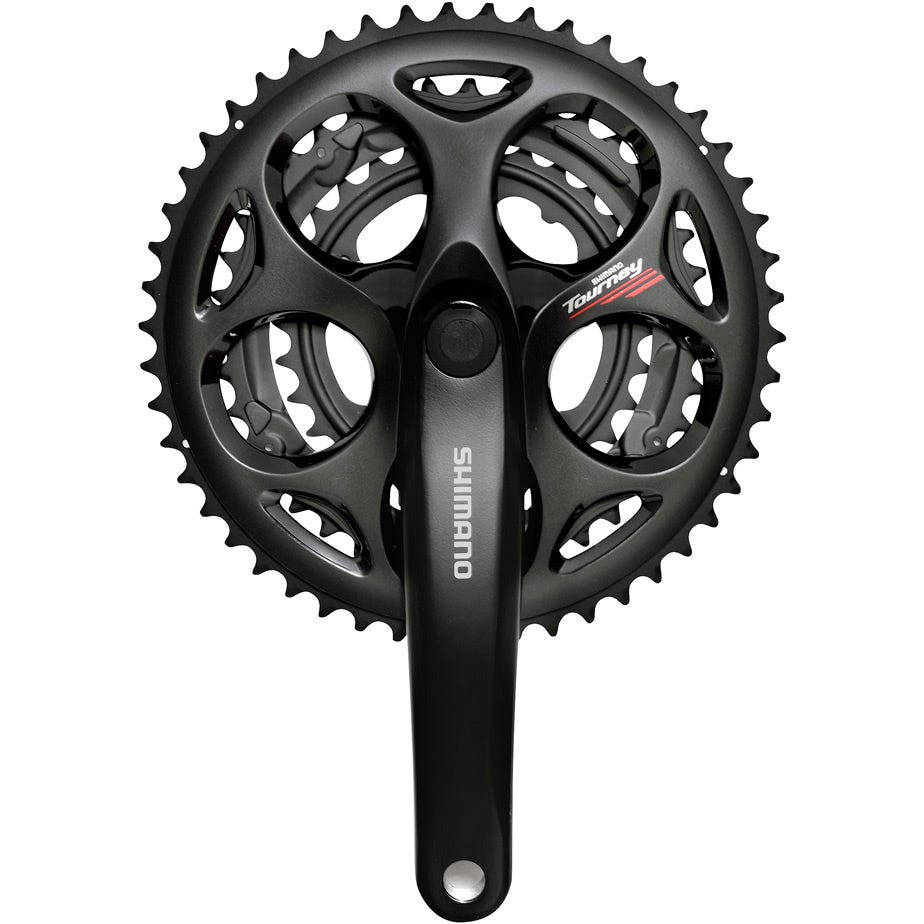Shimano Tourney / TY FC-A073 square taper triple chainset 7/8-speed w/o c/grd
