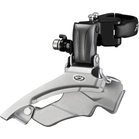 FD-M371 Altus MTB 9-speed front derailleur, conventional swing, dual-pull