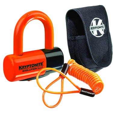 Evolution Disc Lock - Premium Pack - Orange With Pouch And reminder cable