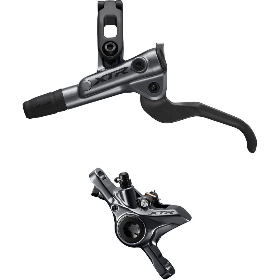 Shimano XTR BR-M9100 XTR bled I-spec-EV ready brake lever/Post mount 2 pot calliper