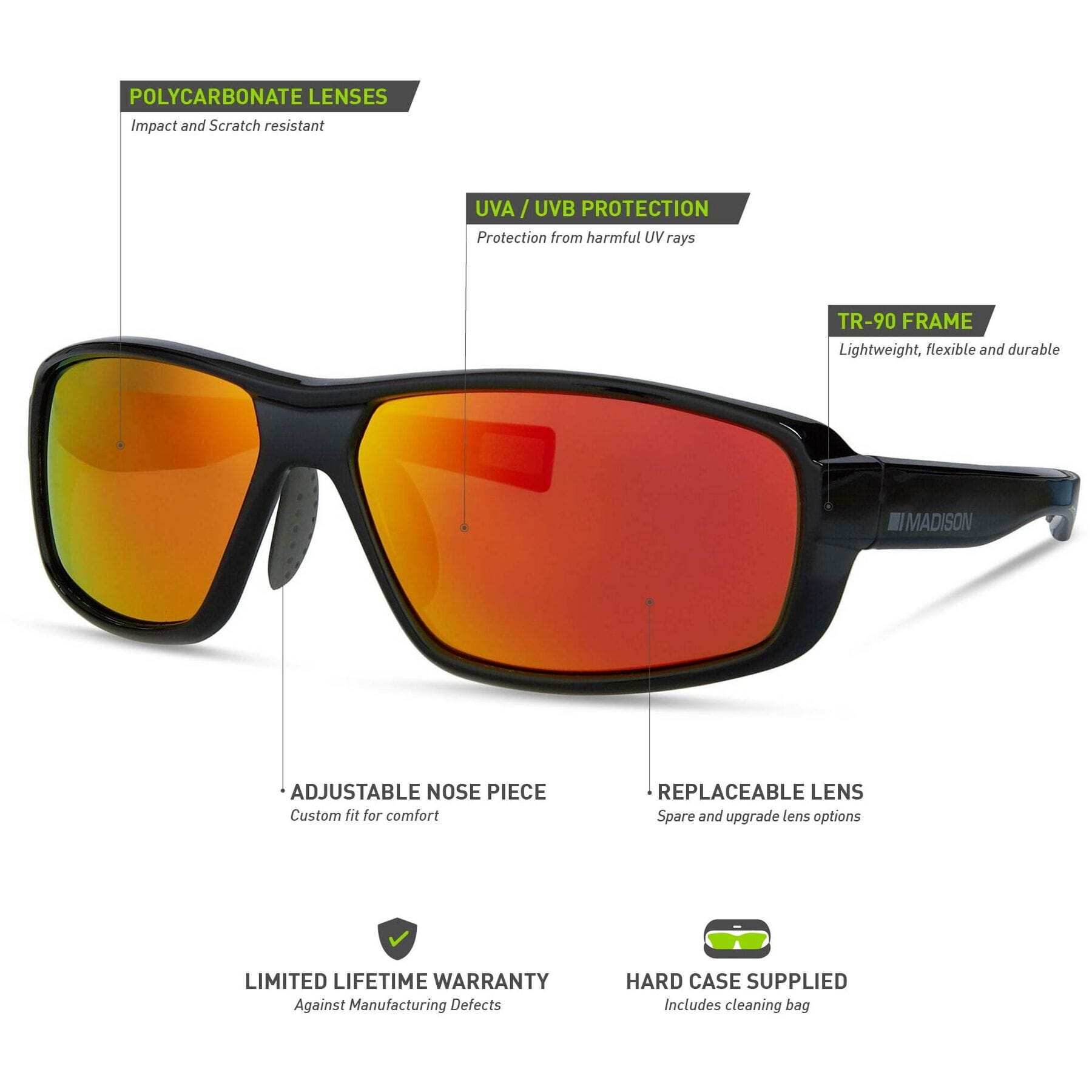 Sunglasses with lifetime warranty discount