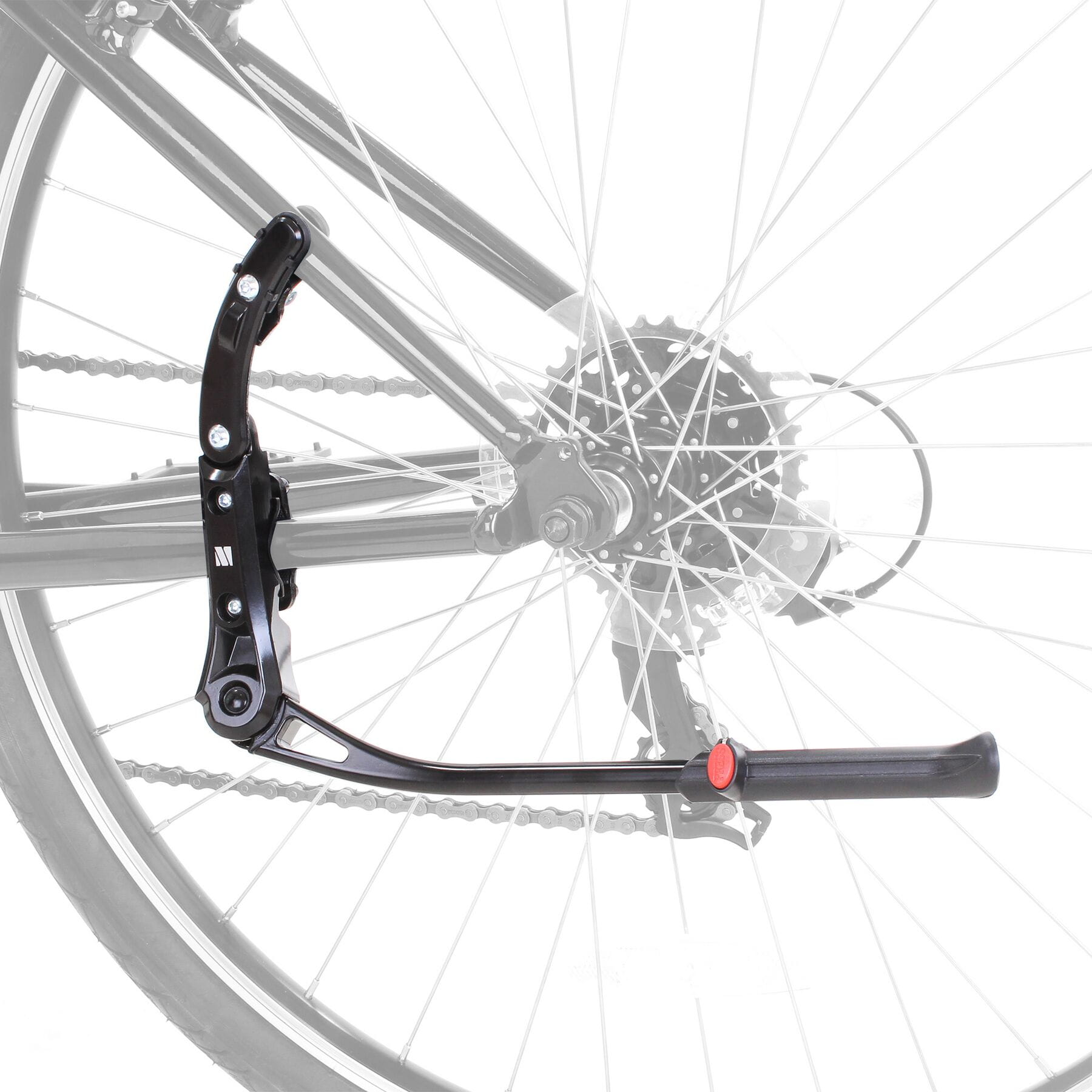 M Part Essential kickstand 24 29 inch chainstay seatstay mount 20kg black