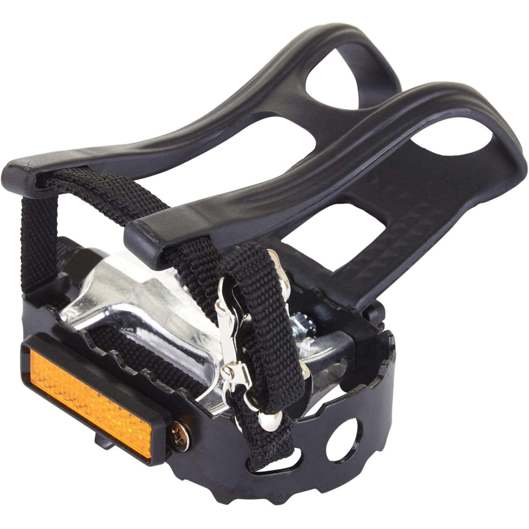 M Part Essential Alloy pedals including toe clips and straps