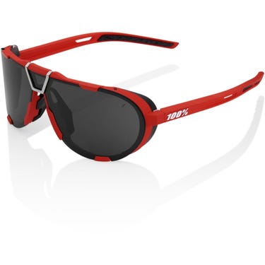 Glasses Westcraft - Soft Tact Red - Black Mirror Lens