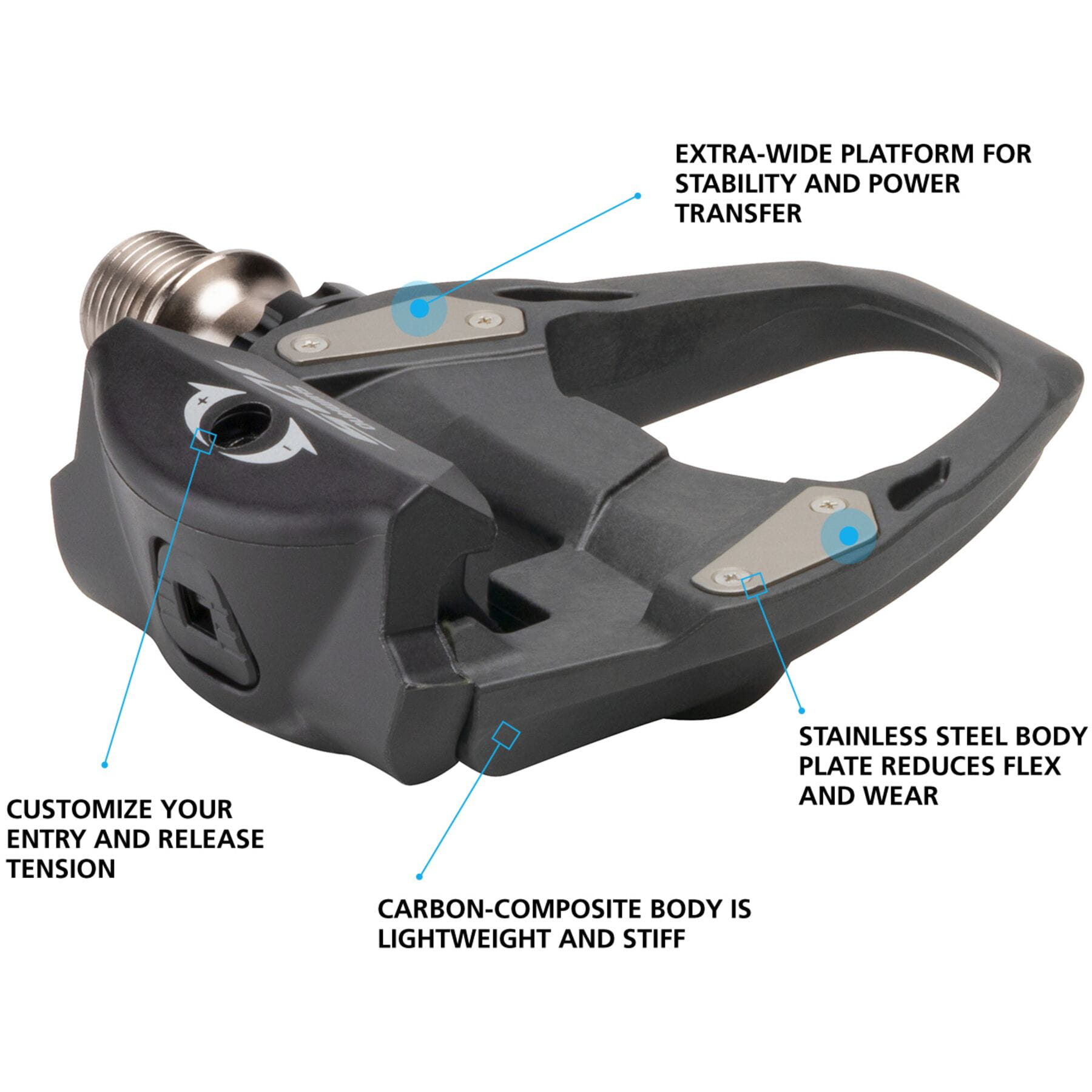 Shimano 105 PD R7000 105 SPD SL Road pedals carbon black Pedals Freewheel
