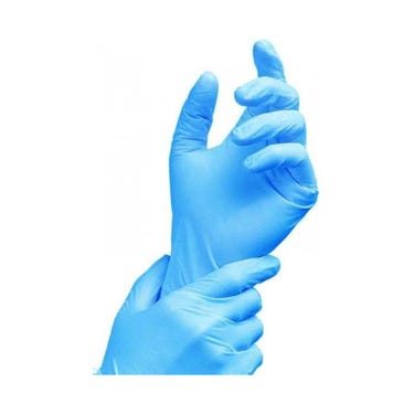 Nitrile Disposable Gloves Powder Free Blue (100)