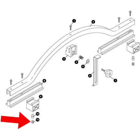 1130-2 - Sliding block set screw for WAG-4