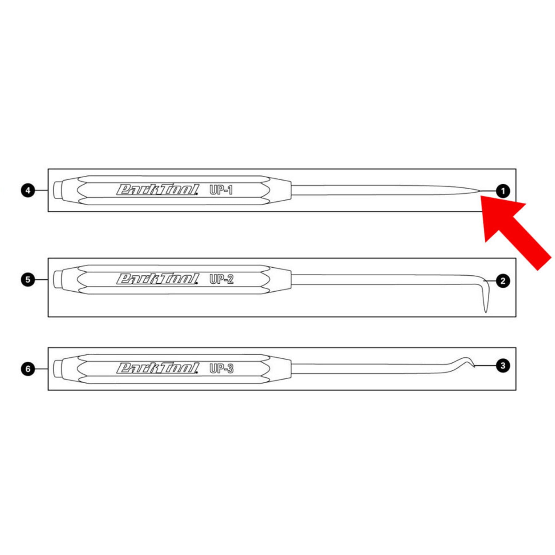 Park Tool 695 - Replacement straight pick insert UP-1