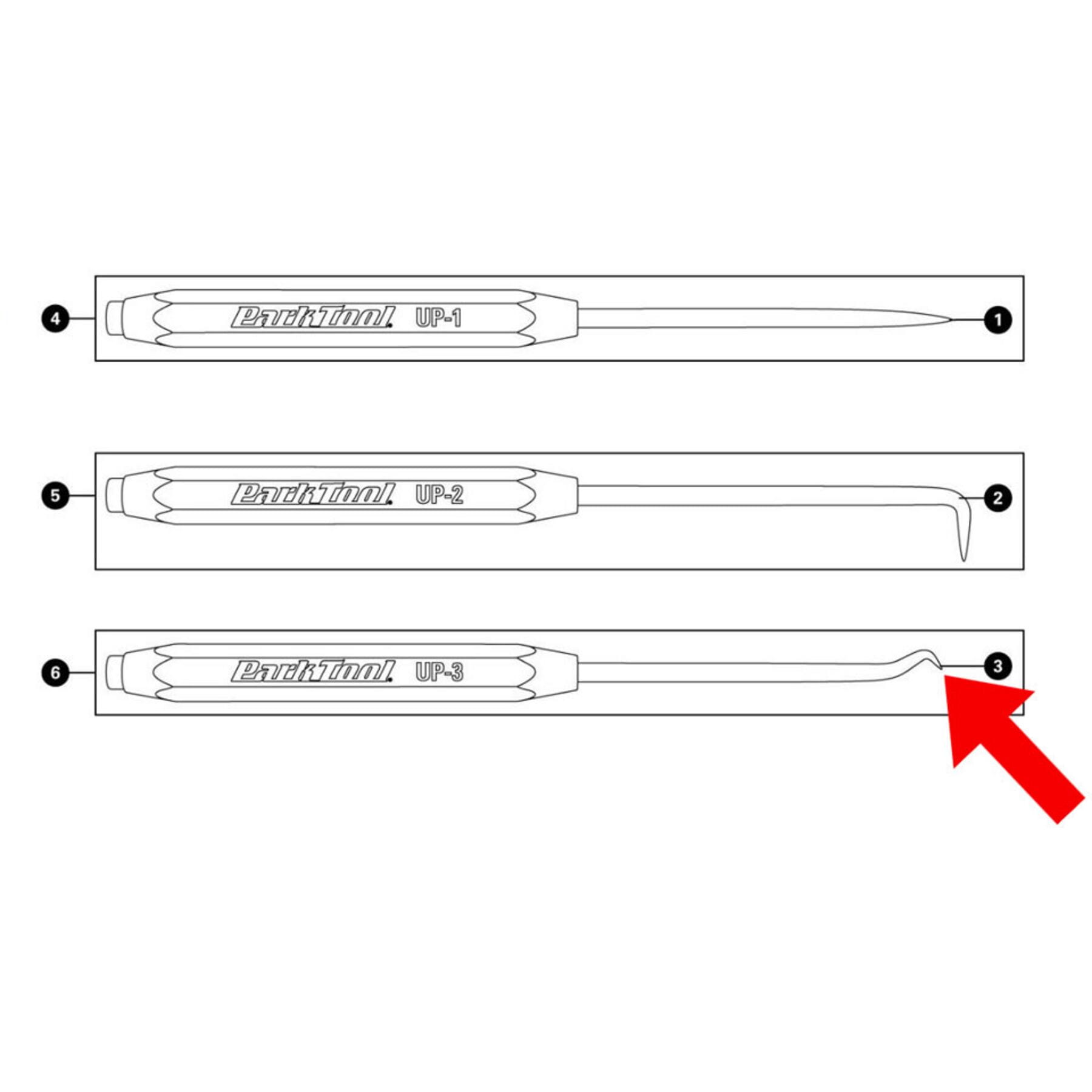 Park Tool 697 - Replacement straight pick insert UP-3