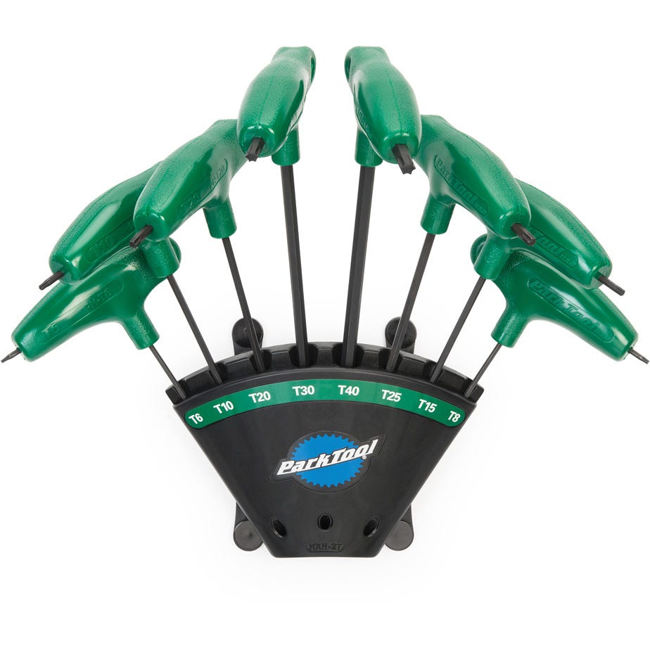 Park Tool PH-T1.2 - P-Handled Torx® Compatible Driver Set with Holder
