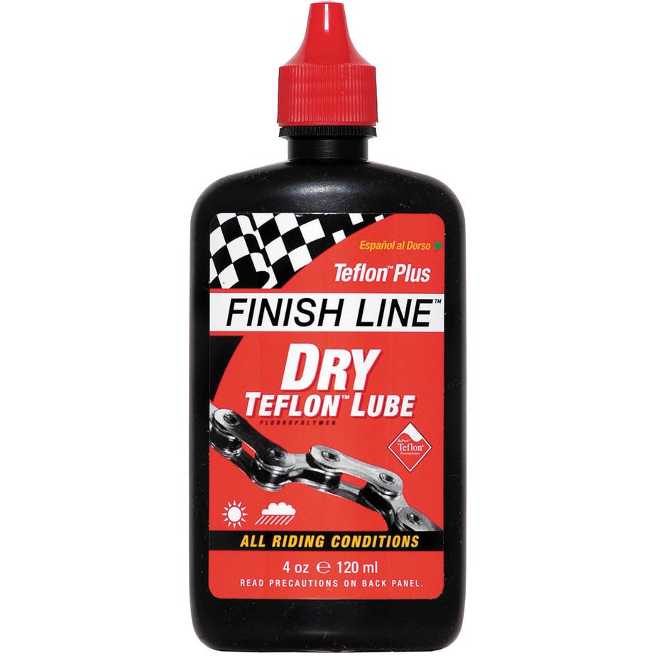 Finish Line Dry Chain Lube (Teflon Plus) - 4 oz / 120 ml