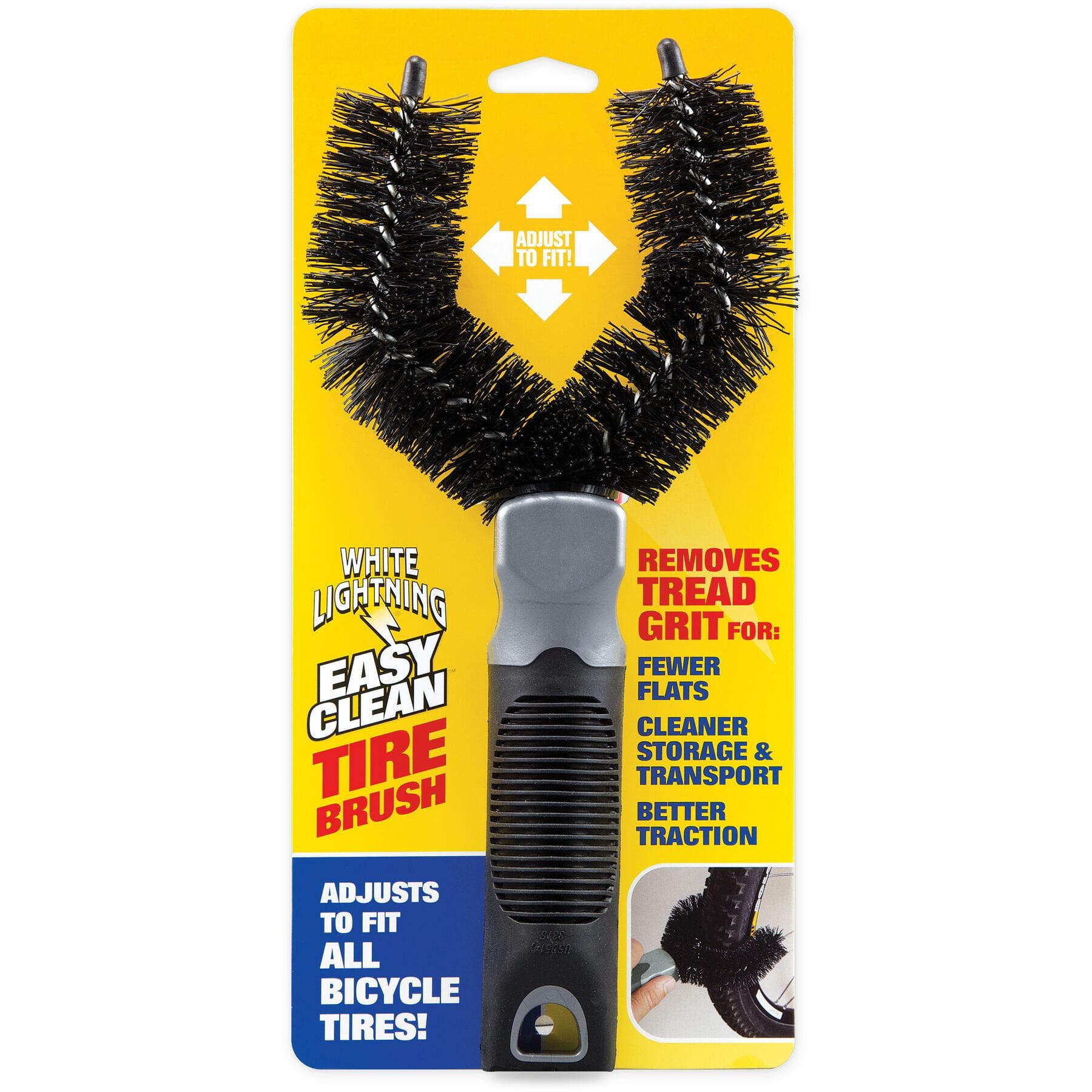 White Lightning Tire Brush - Each