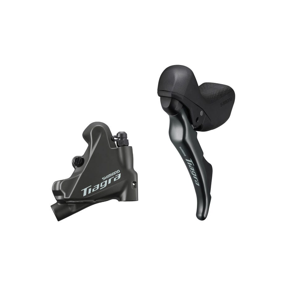 Shimano Tiagra ST-4720 Tiagra std lever STI bled with BR-4770 flat mount calliper