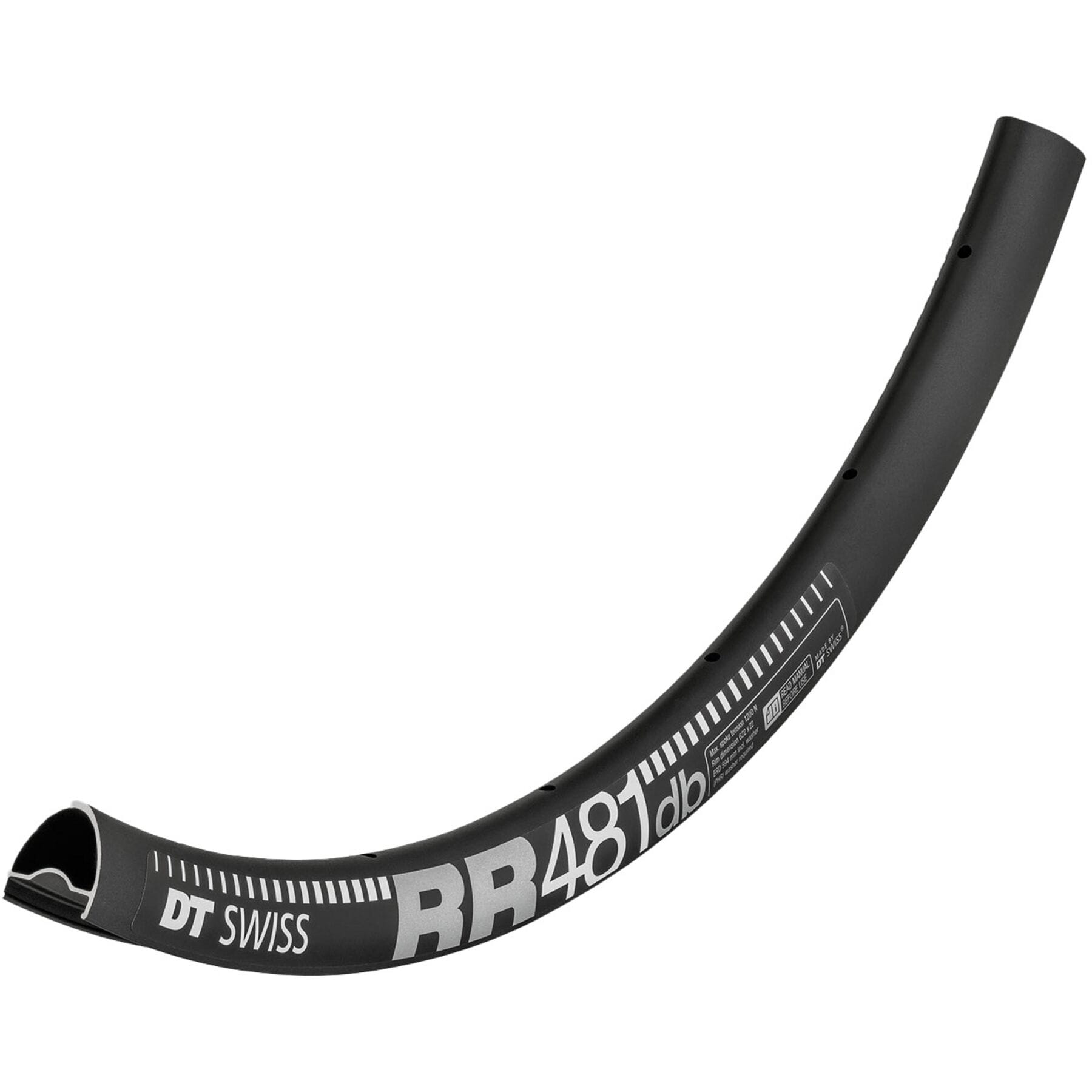 DT Swiss RR 481 DB SBWT Presta-drilled disc brake black