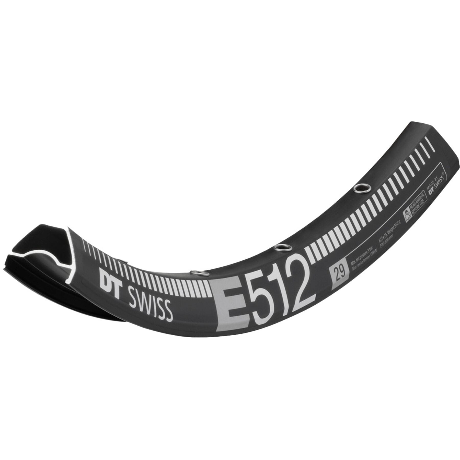 DT Swiss E 512 disc-specific Presta-drilled