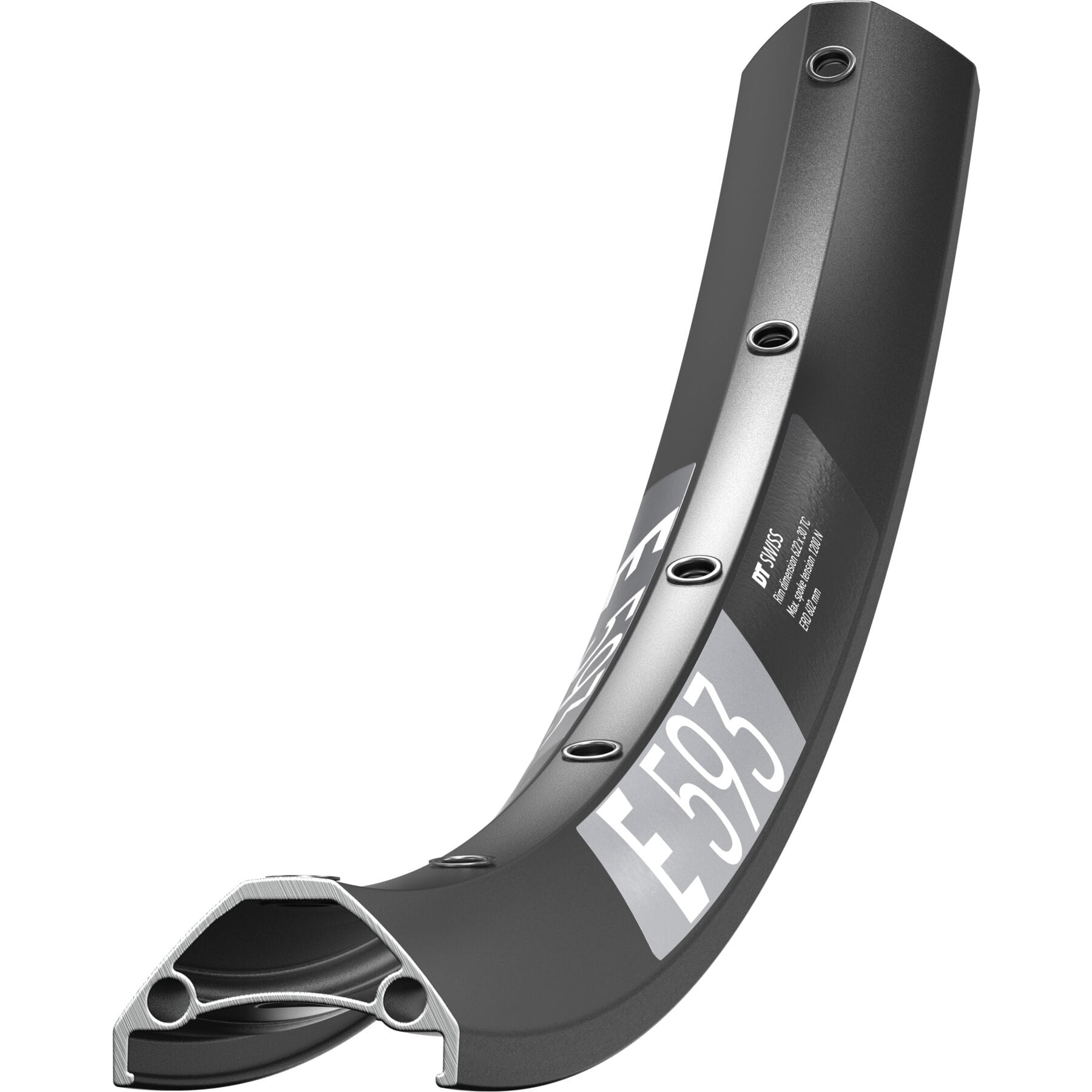 DT Swiss E 593 pin-joined disc-specific Presta-drilled