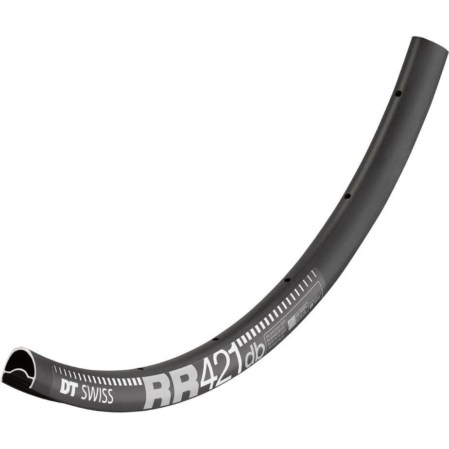 DT Swiss RR 421 asymmetric DB SBWT Presta-drilled disc brake black