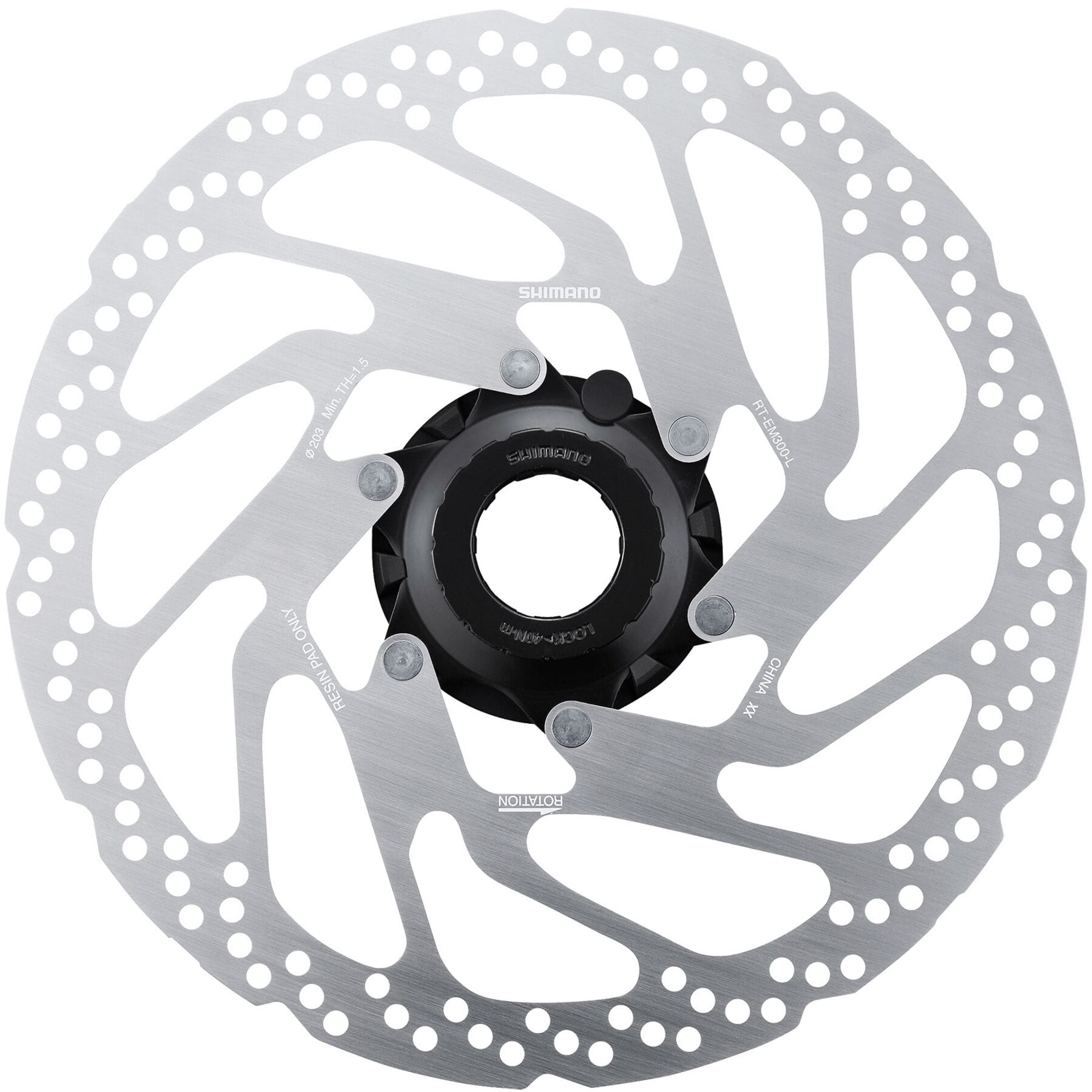Shimano STEPS RT-EM300 rotor with internal and external lockring