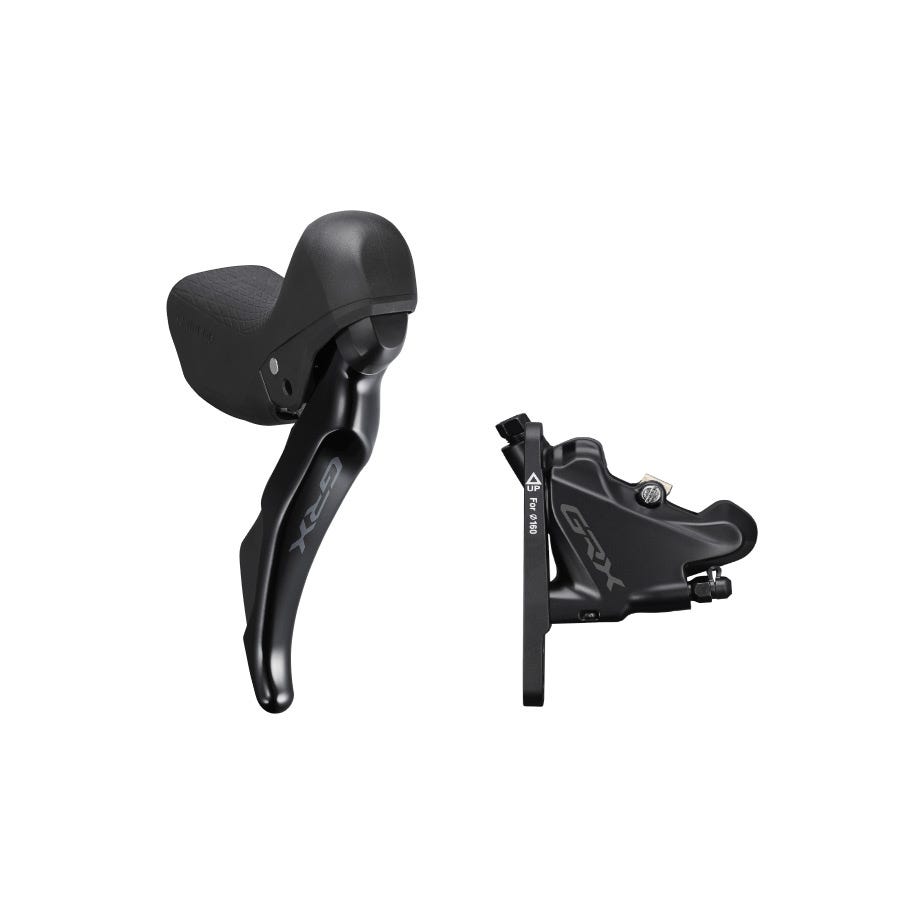 Shimano GRX ST-RX400 GRX 10-speed STI bled with BR-RX400 flat mount calliper