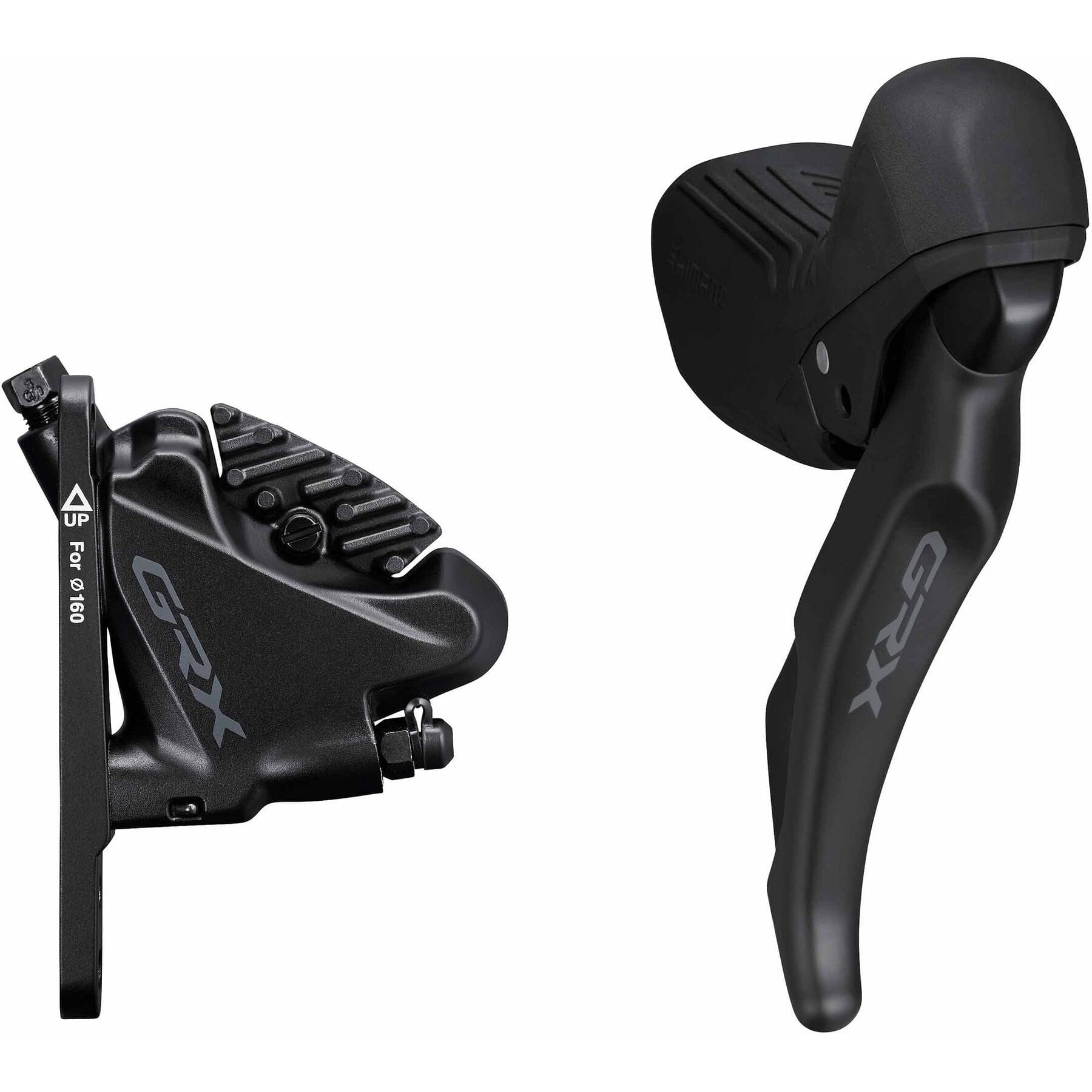 Shimano GRX ST-RX610 GRX 12-speed STI bled with BR-RX400 flat mount calliper