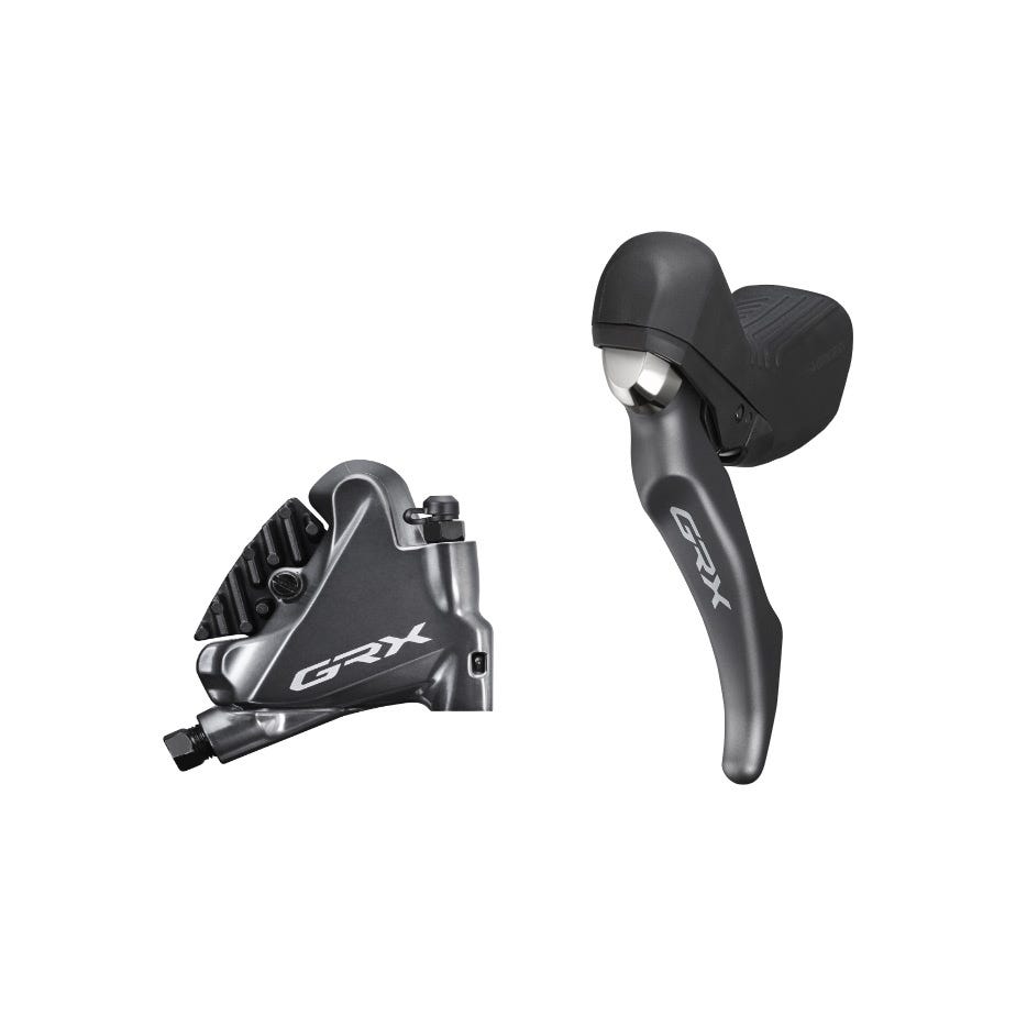 Shimano GRX ST-RX810-LA GRX dropper post lever bled with BR-RX810 calliper
