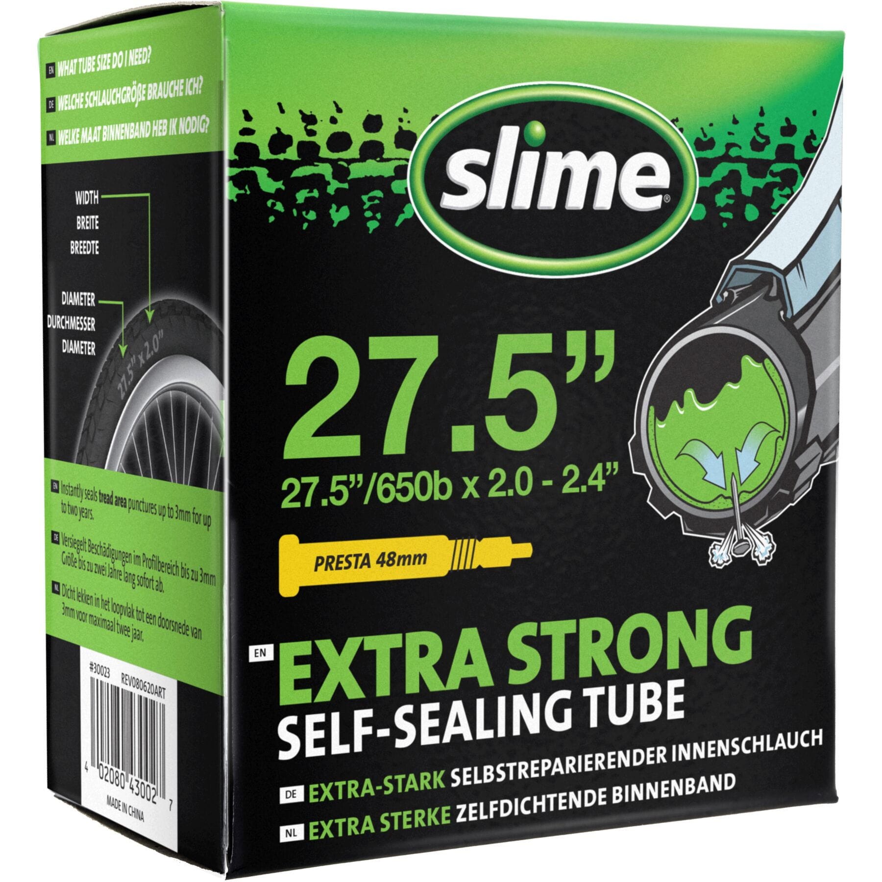 Slime Smart Tube - 27.5 x 2.00-2.40" - Presta Valve