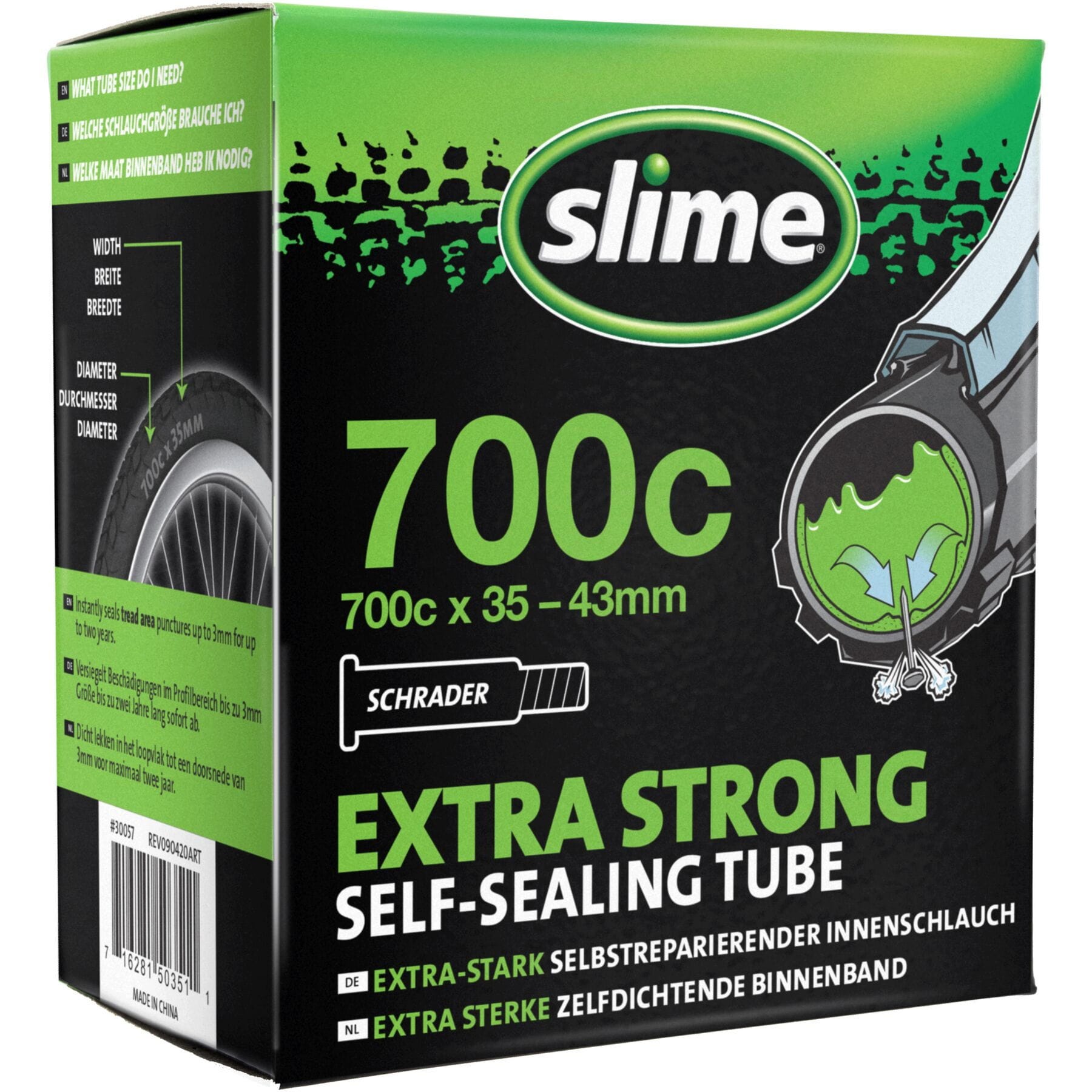 Slime Smart Tube - 700x 35-43c - Schrader Valve