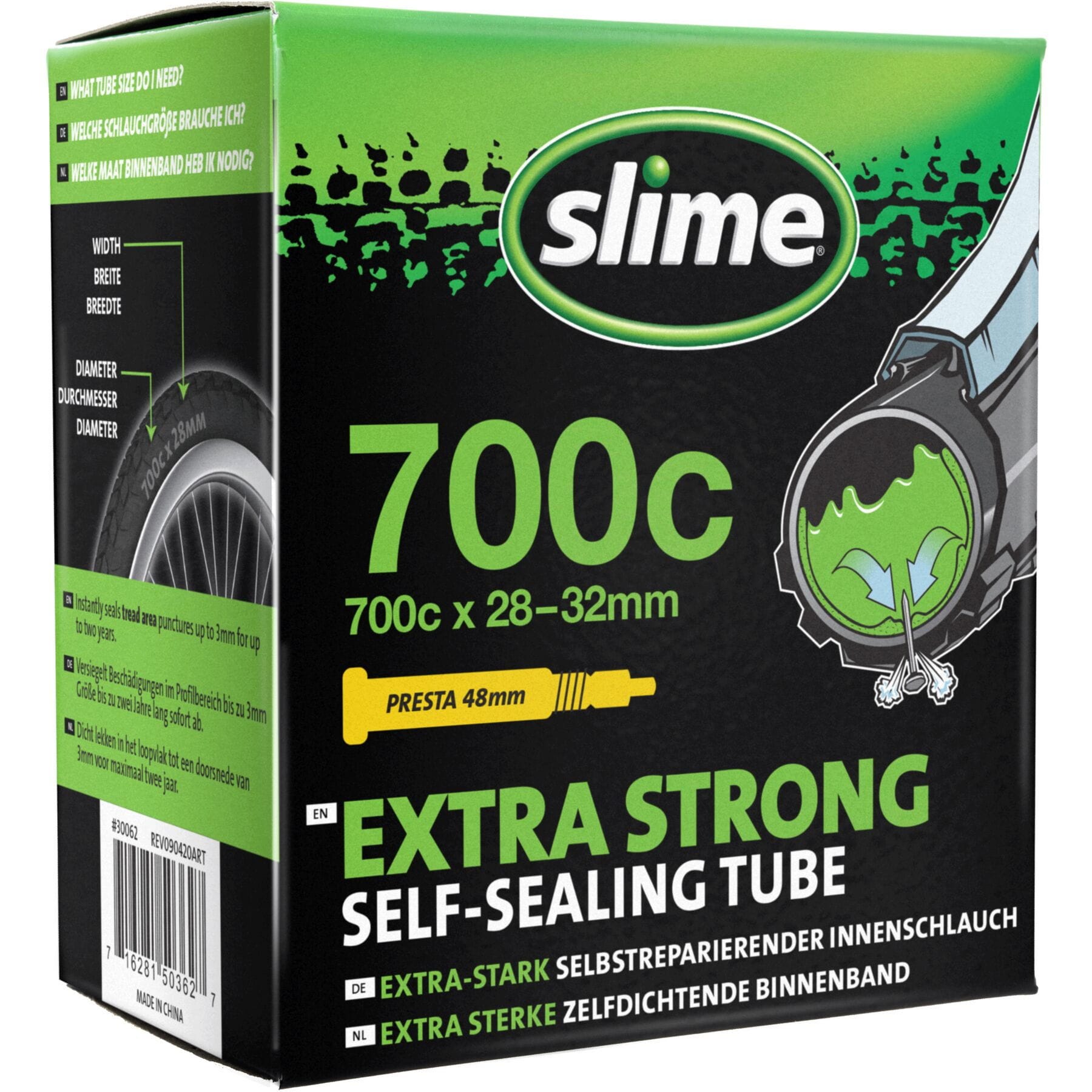 Slime Smart Tube - 700x28-32c - Presta Valve