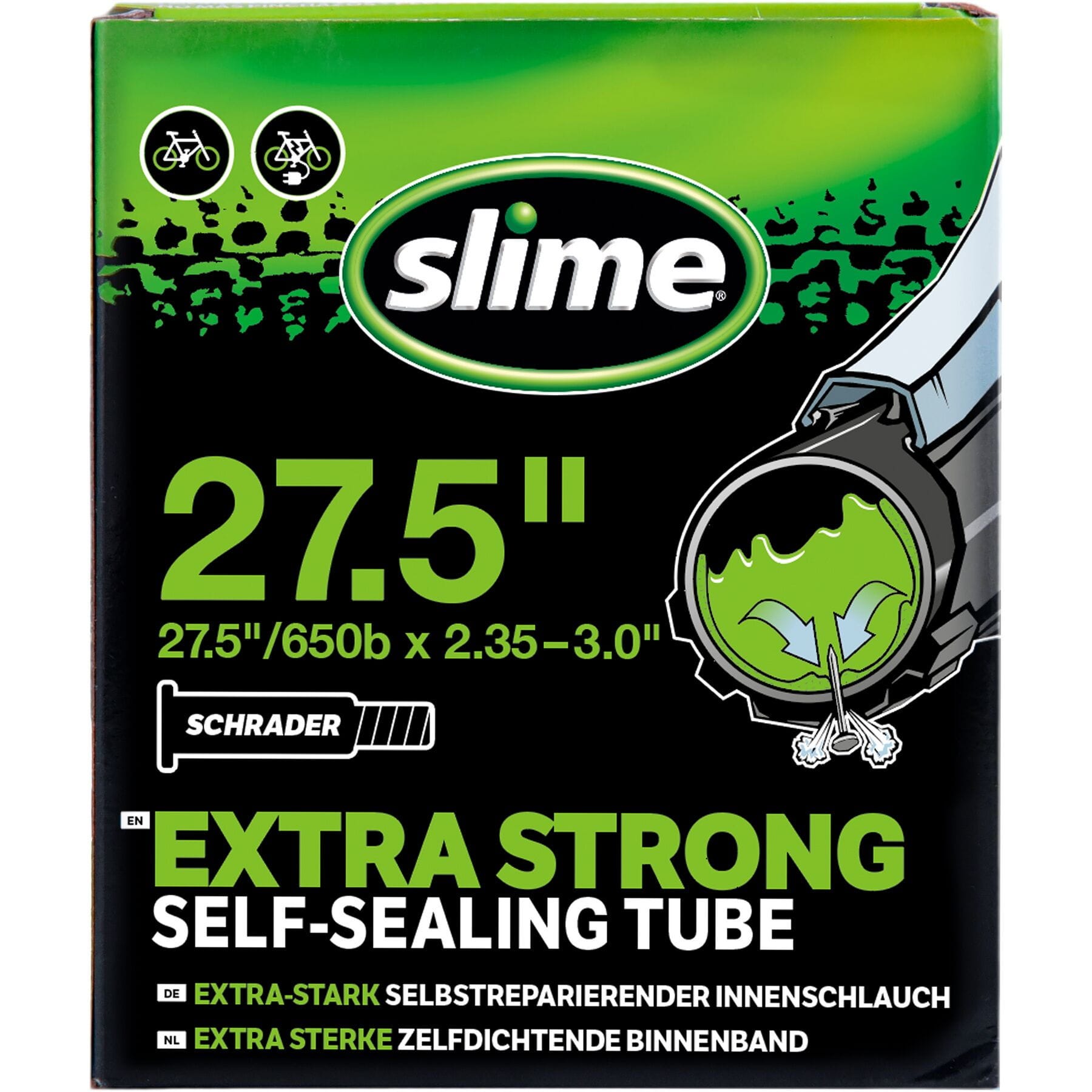 Slime Smart Tube - 27.5 x 2.35 - 3.0" - Schrader Valve