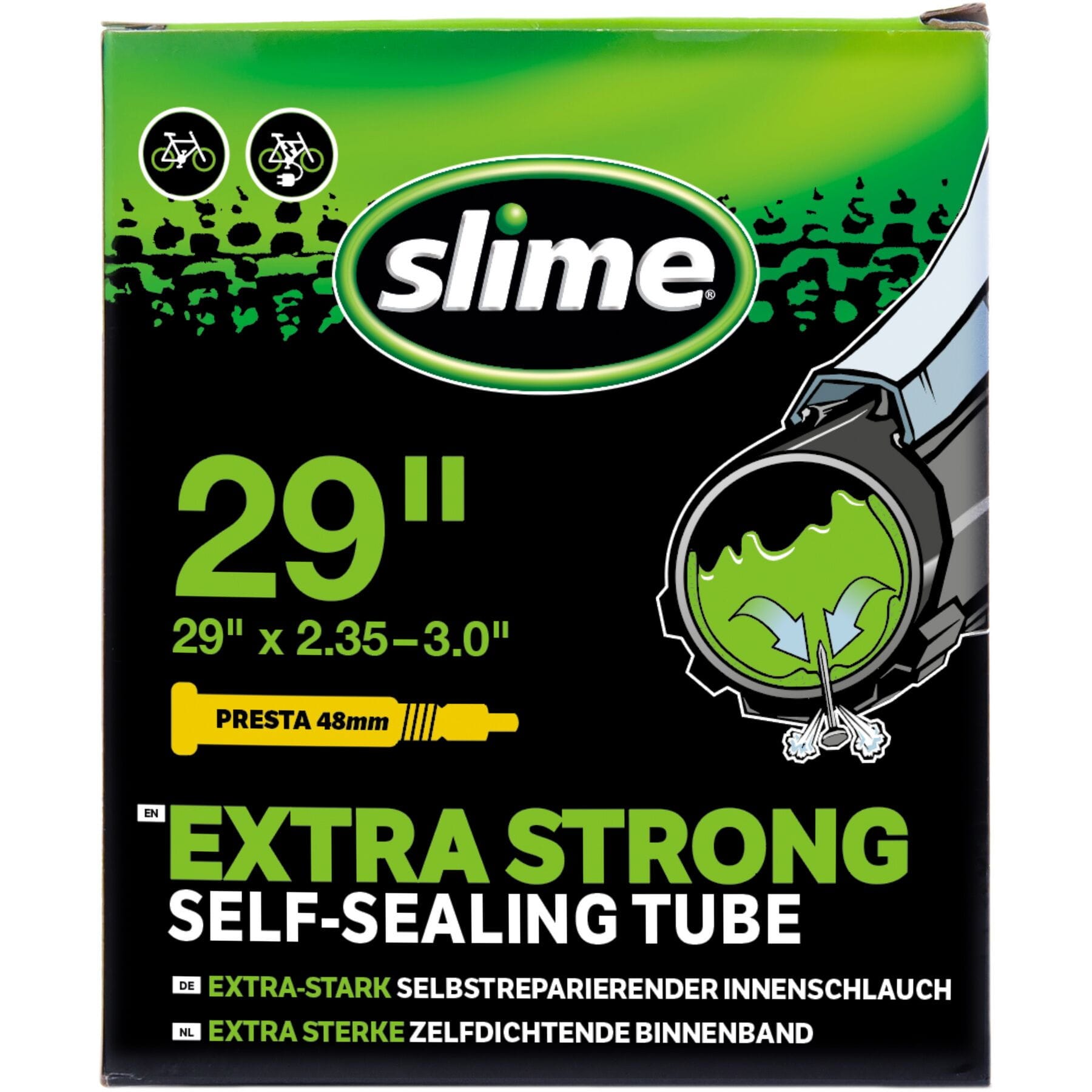 Slime Smart Tube - 29 x 2.35 - 3.0" - Presta Valve
