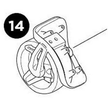 Roundtrip Transition wheel assembly with wrap, right