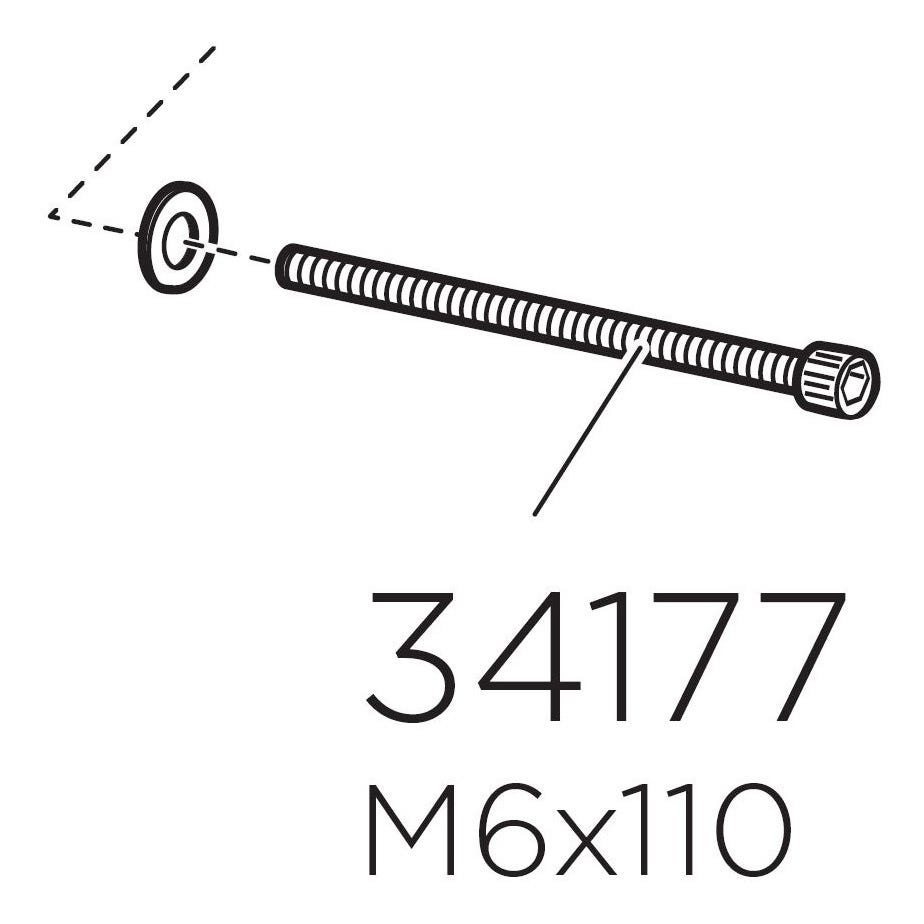 Thule 34177 Screw MC 6S M6 x 110 mm