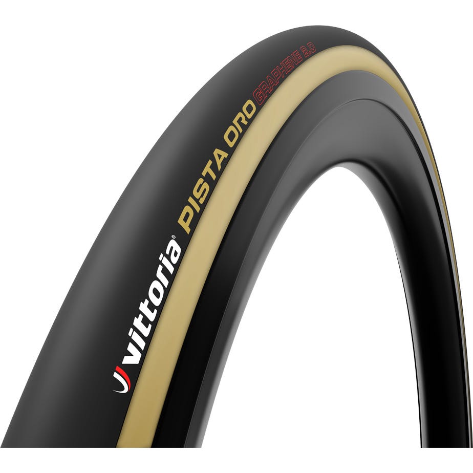 Vittoria Pista Oro 19-28&apos;&apos; Black Tan G2.0 Tubular Tyre