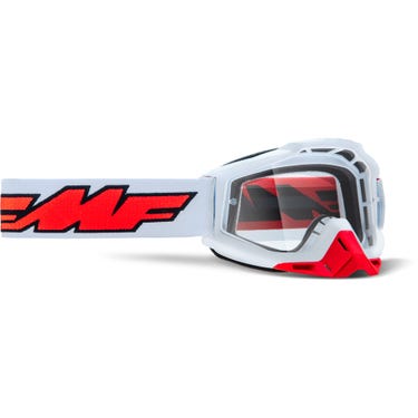 POWERBOMB Goggle Rocket White Clear Lens