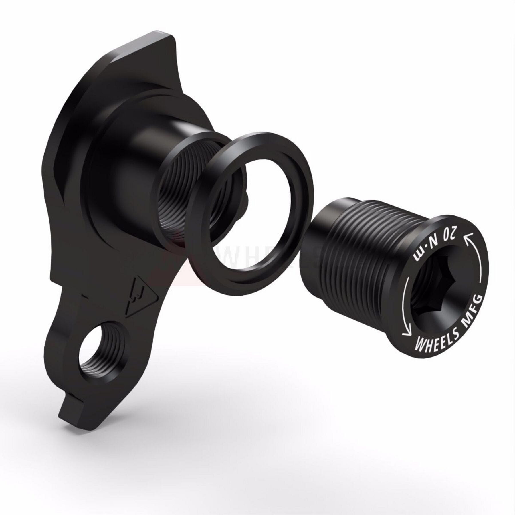 Wheels Manufacturing Replaceable Derailleur Hanger / Dropout 404-02 - Black Bolt - UDH