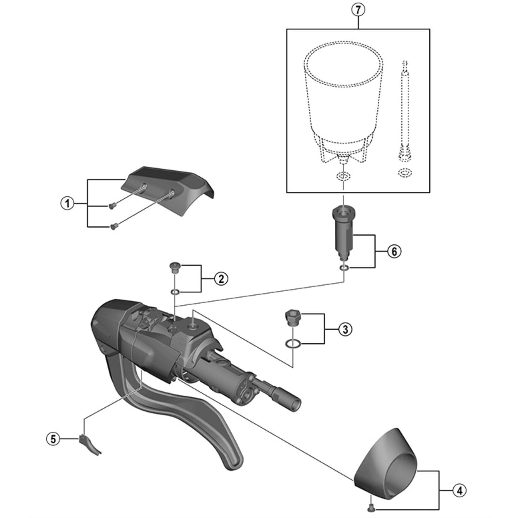 Shimano Workshop ST-U5060 Funnel Adapter And O-ring