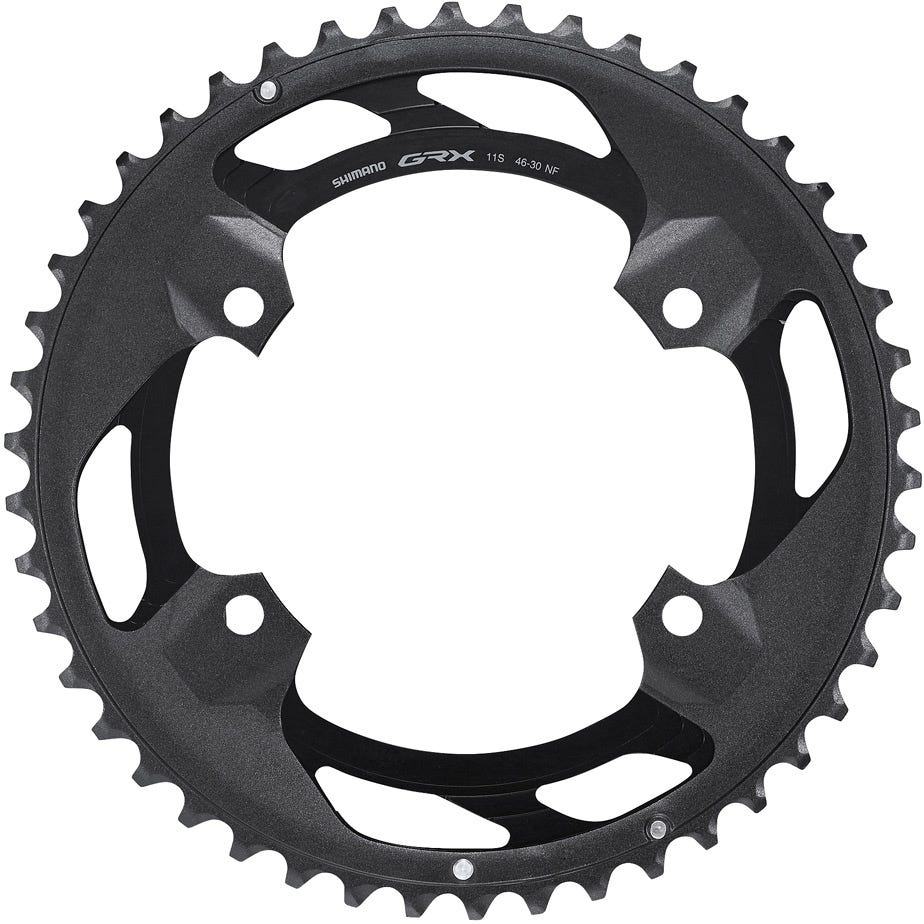 Shimano GRX FC-RX600 GRX 11 speed double outer chainring 46T-NF