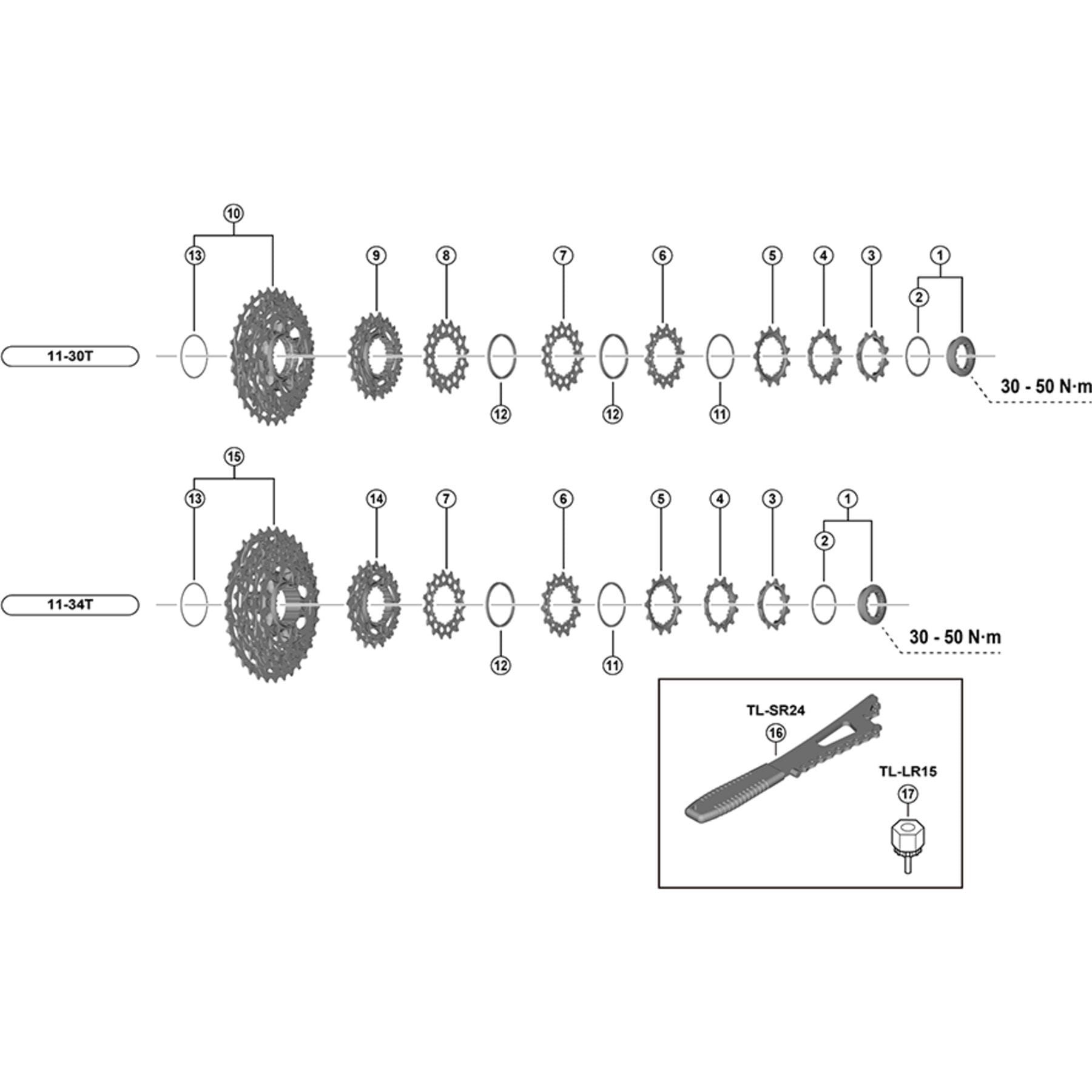 Shimano Spares CS-R9200 spacer B