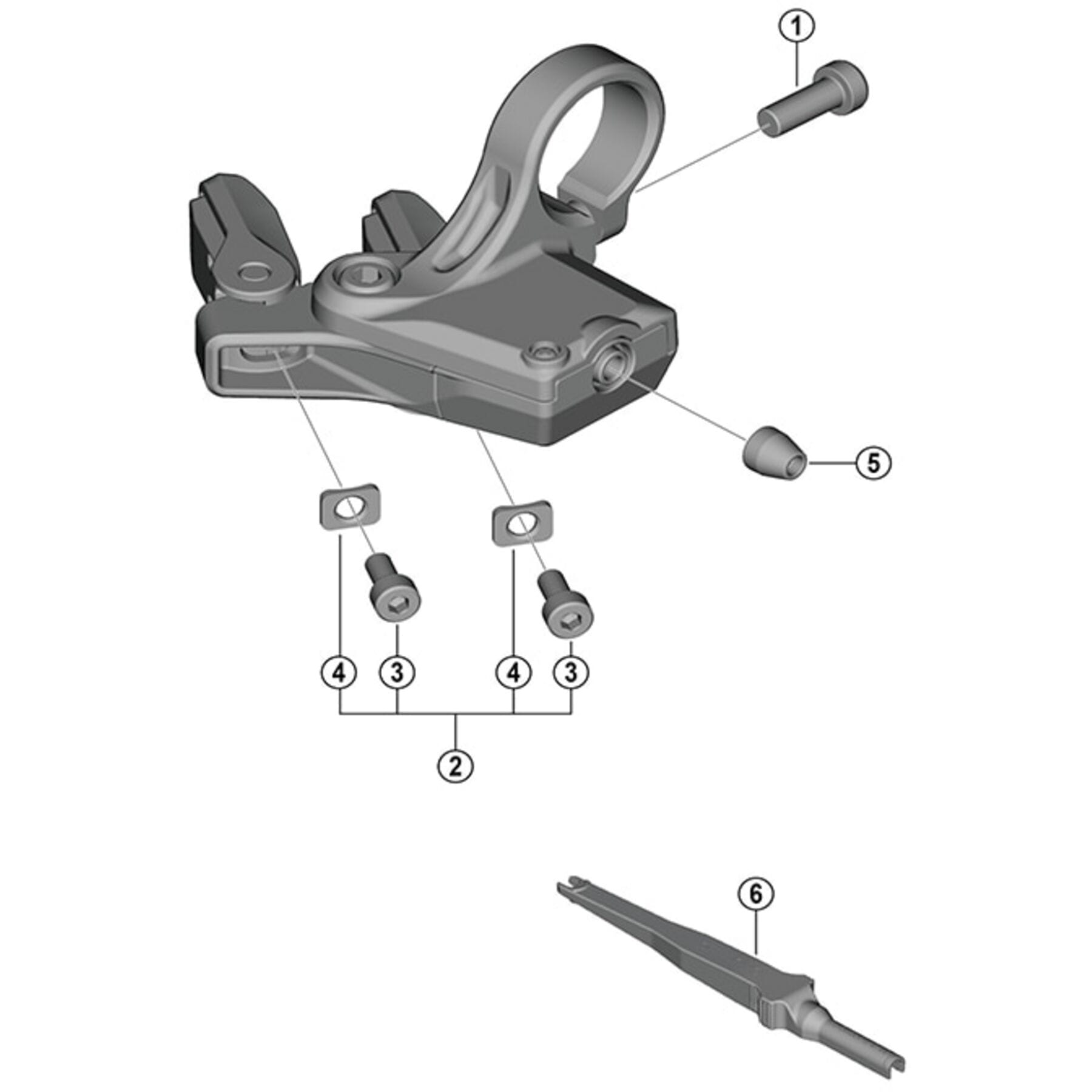 Shimano Spares SW-M8150 lever unit fixing screw and washer