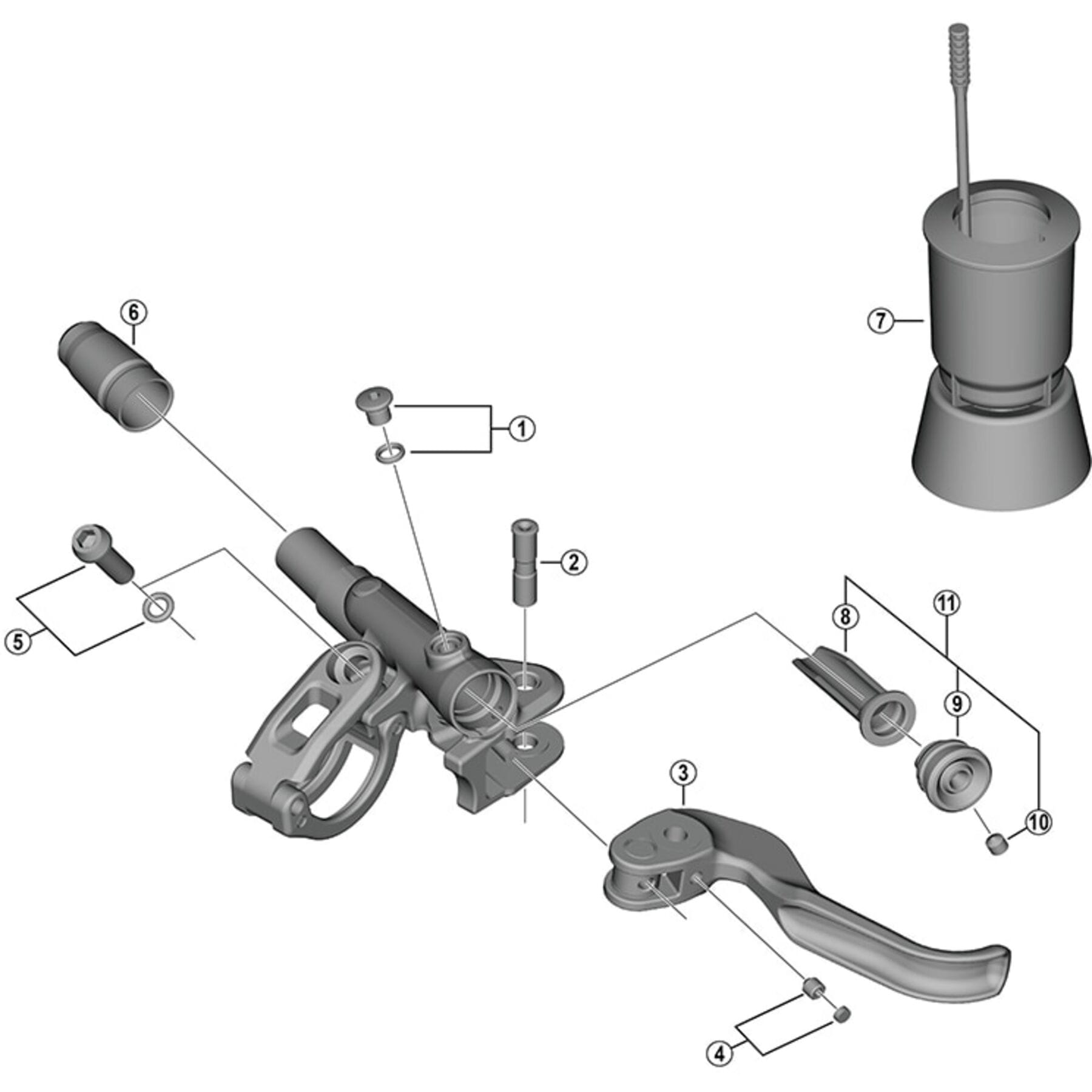 Shimano Spares BL-M9100 lever member unit