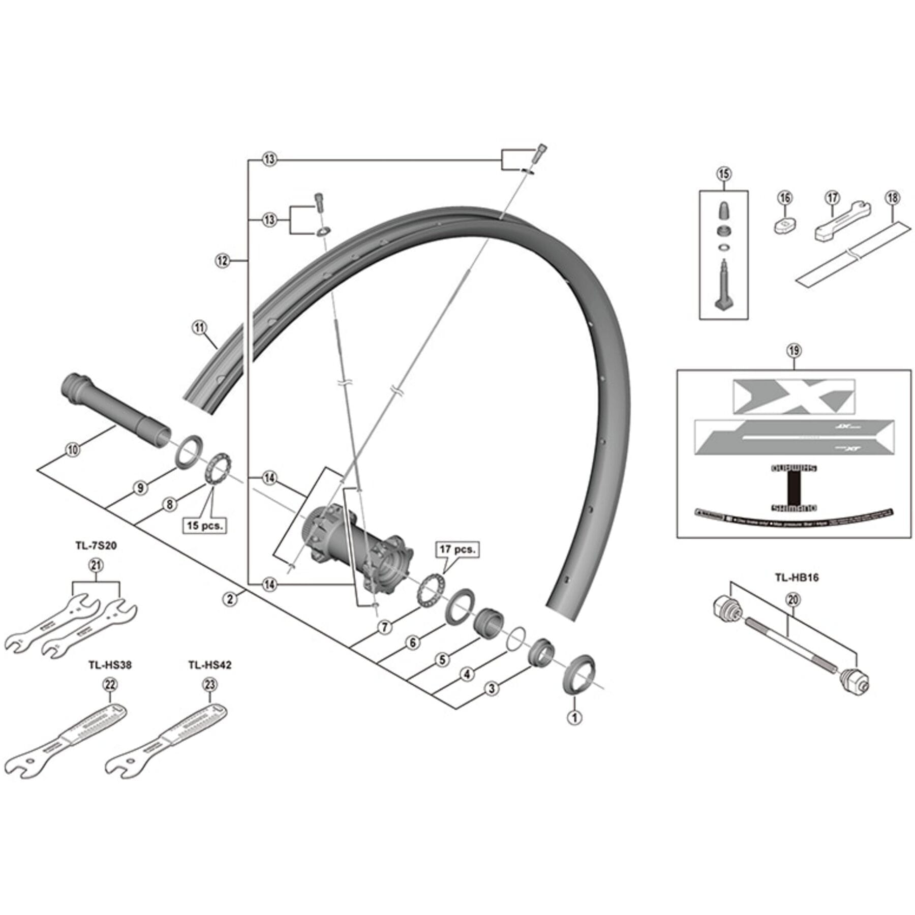 Shimano Spares HB-M618 adjusting washer