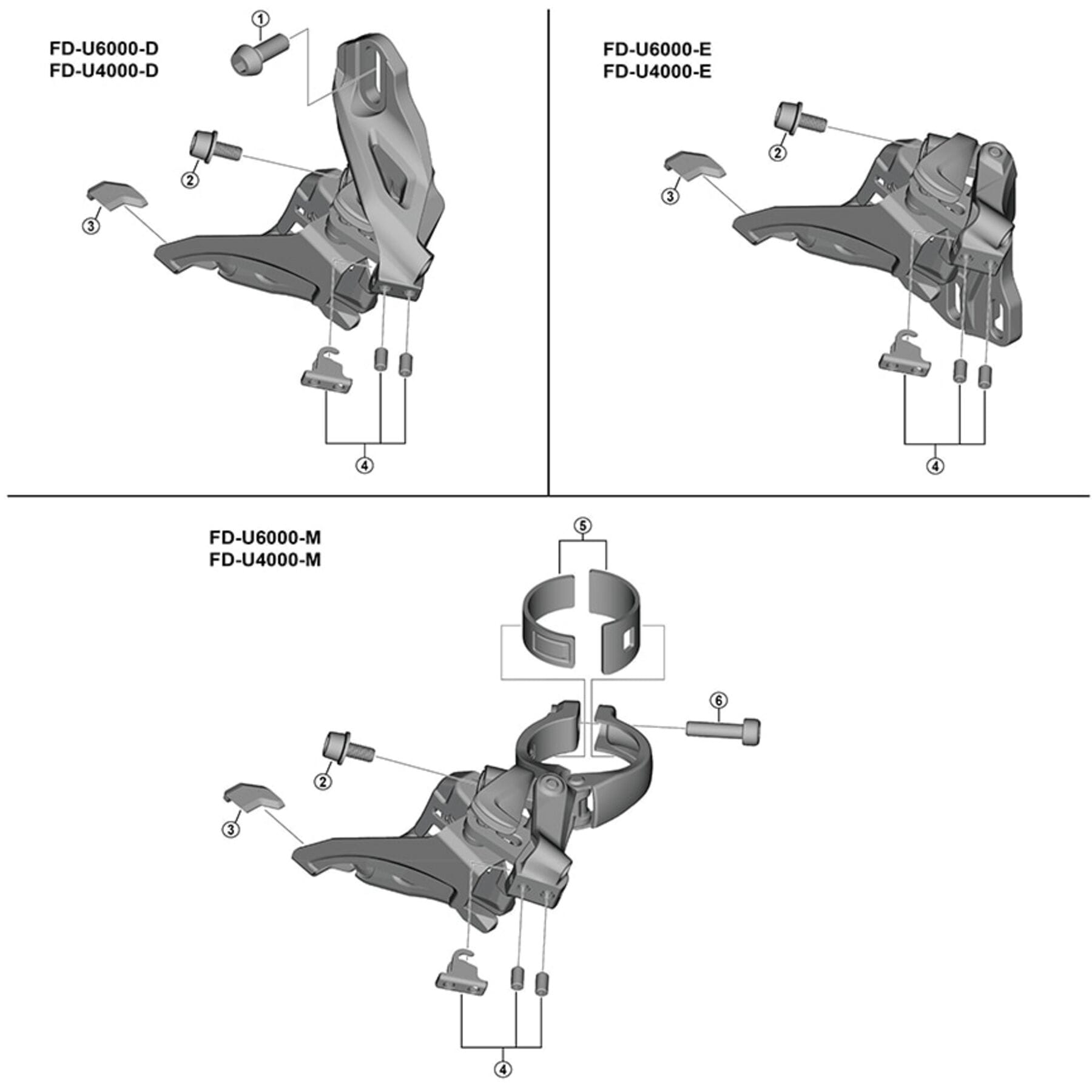 Shimano Spares FD-M4000 cable fixing bolt unit
