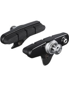 Shimano Ultegra R55C4 Ultegra R8100 cartridge brake shoe calliper mount, alloy rim, black, pair
