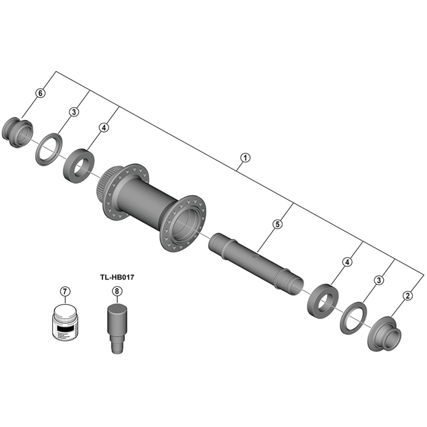 Freewheel Shimano Spares HB-M8210-B complete hub axle | Extra 10% off for BC Members, money back guarantee + FREE Delivery options & Returns
