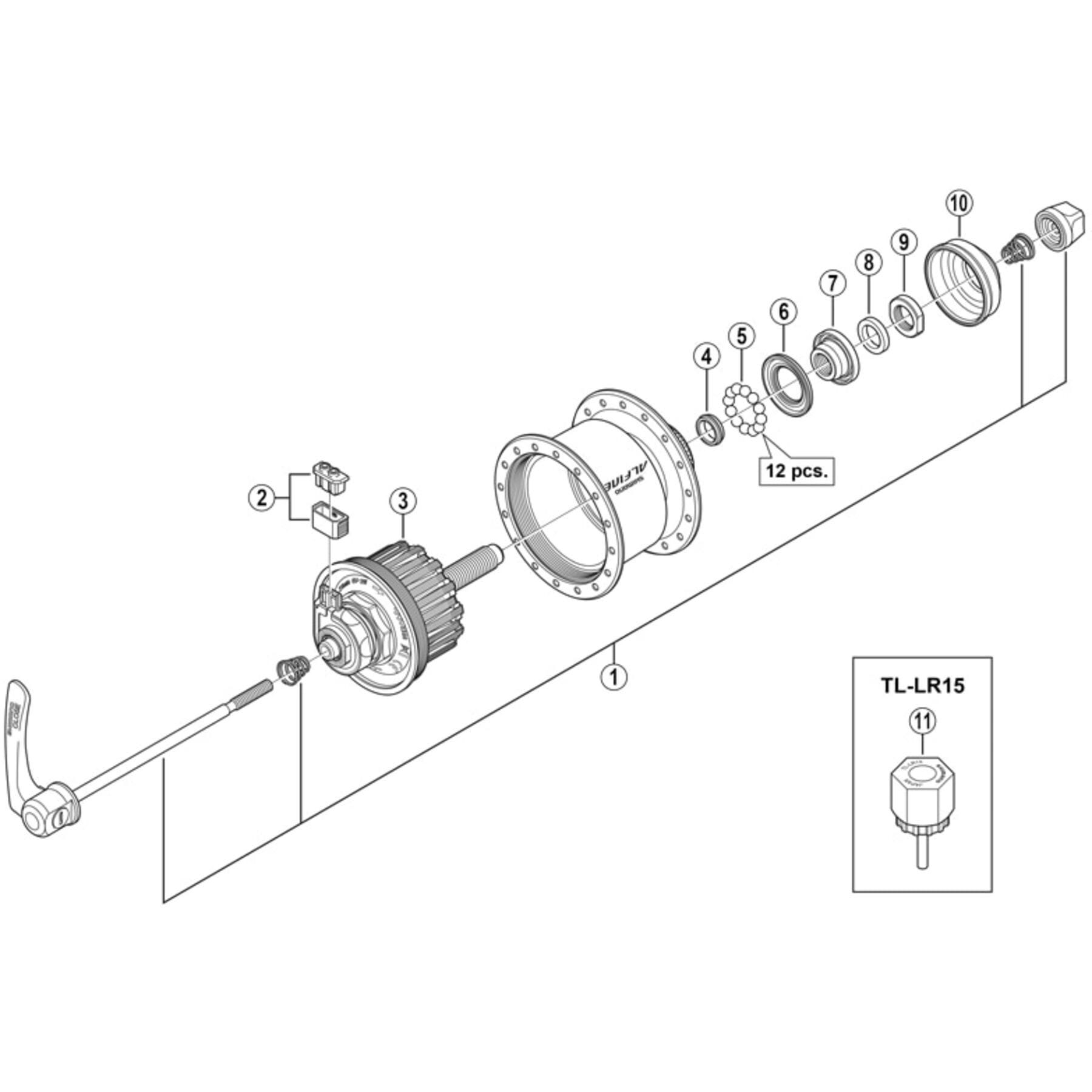 Shimano Spares DH-S501 internal assembly